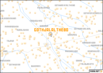 map of Goth Jalāl Thebo