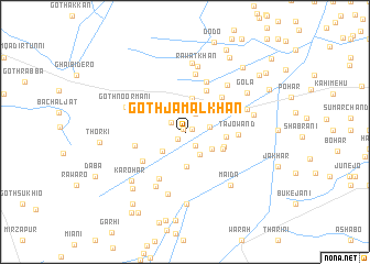 map of Goth Jamāl Khān