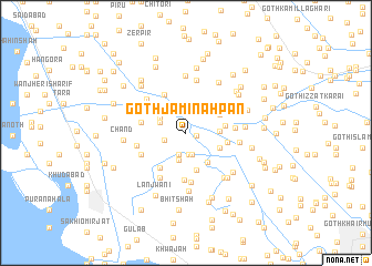 map of Goth Jāmīn Ahpan