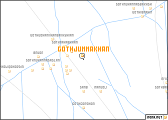 map of Goth Jumma Khān