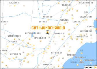 map of Goth Jumo Chāndio