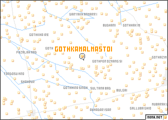 map of Goth Kamāl Mastoi