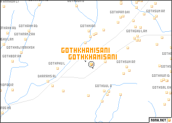 map of Goth Khāmīsāni