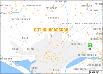 map of Goth Khāndo Gado