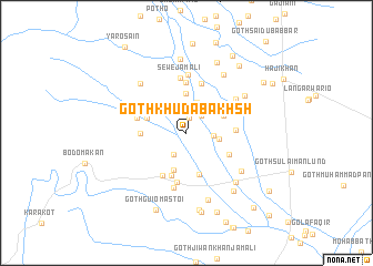 map of Goth Khūda Bakhsh