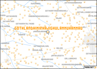 map of Goth Landhi Mīr Hāji Ghulām Muhammad