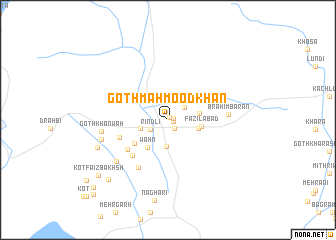 map of Goth Mahmood Khān