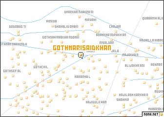 map of Goth Māri Said Khān