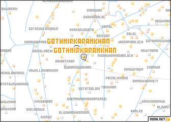 map of Goth Mīr Karam Khān