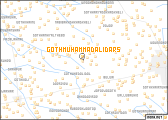 map of Goth Muhammad Ali Dars