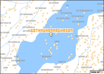 map of Goth Muhammad Hasan