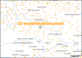 map of Goth Muhammad Hāshim Jarwār