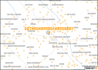 map of Goth Muhammad Khān Sabāy