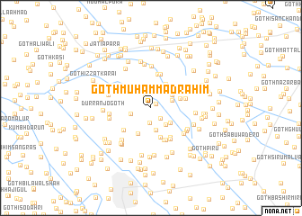 map of Goth Muhammad Rahīm