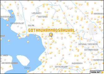map of Goth Muhammad Sāhūwāl