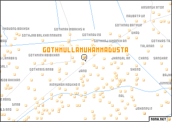 map of Goth Mulla Muhammad Usta