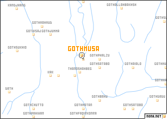 map of Goth Mūsa