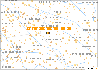 map of Goth Nawāb Kānbhu Khān