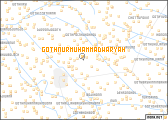 map of Goth Nur Muhammad Waryāh