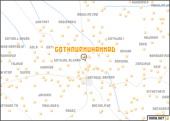 map of Goth Nūr Muhammad
