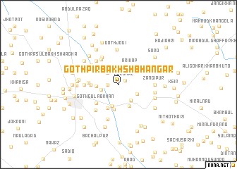 map of Goth Pir Bakhsh Bhangar