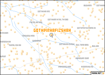 map of Goth Pīr Hāfiz Shāh