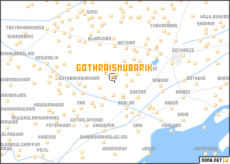 map of Goth Raīs Mubārik