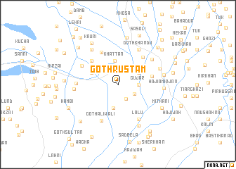 map of Goth Rustam