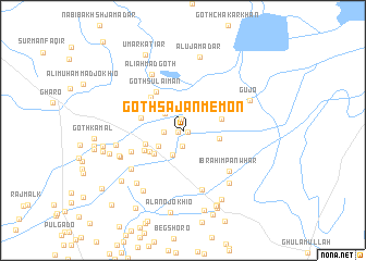 map of Goth Sājan Memon