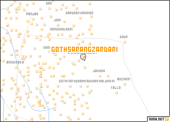 map of Goth Sārang Zardāri