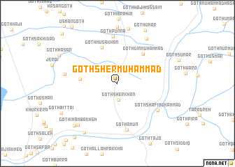 map of Goth Sher Muhammad