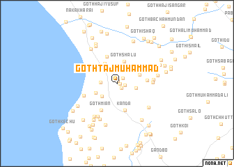 map of Goth Tāj Muhammad