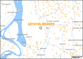 map of Goth Tālib Shoro