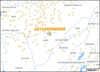 map of Goth Umar Bāran