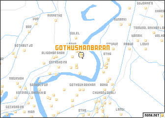 map of Goth Usmān Bāran