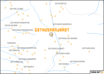 map of Goth Usmān Jāmot