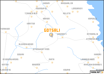 map of Gótsali