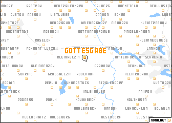 map of Gottesgabe