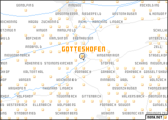 map of Gotteshofen