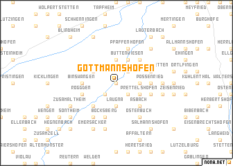 map of Gottmannshofen