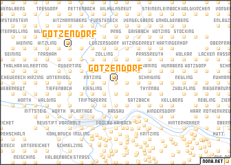 map of Götzendorf