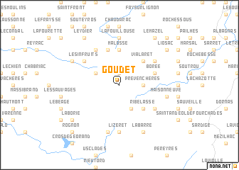 map of Goudet