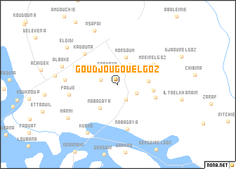 map of Goudjougou el Goz