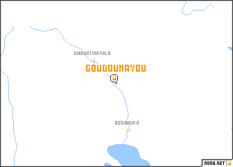 map of Goudoumayou