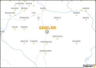 map of Gouélani