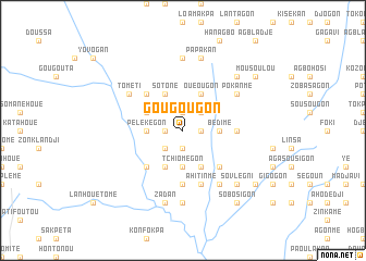 map of Gougougon