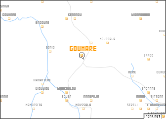 map of Goumaré