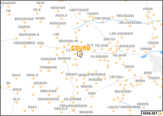 map of Gouma