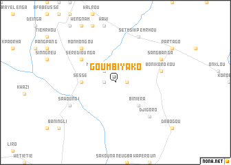 map of Goumbiyako