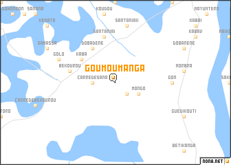 map of Goumou-Manga